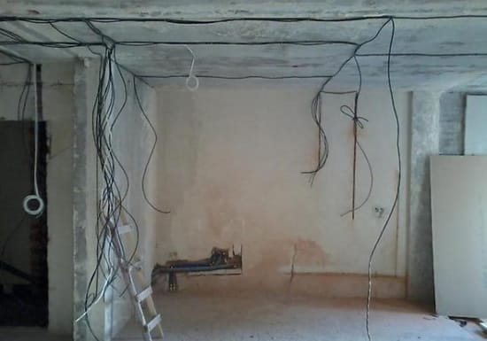 монтаж электропроводки