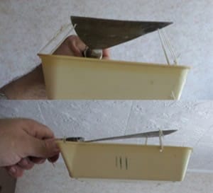 как смыть потолок от побелки