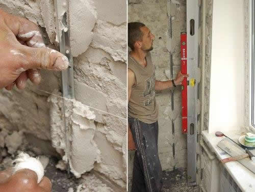 Так выглядит маячная рейка для штукатурки