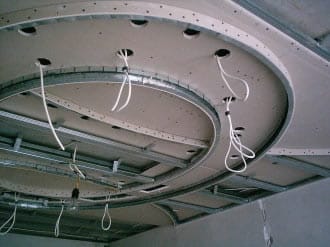 Сборка потолка второго уровня